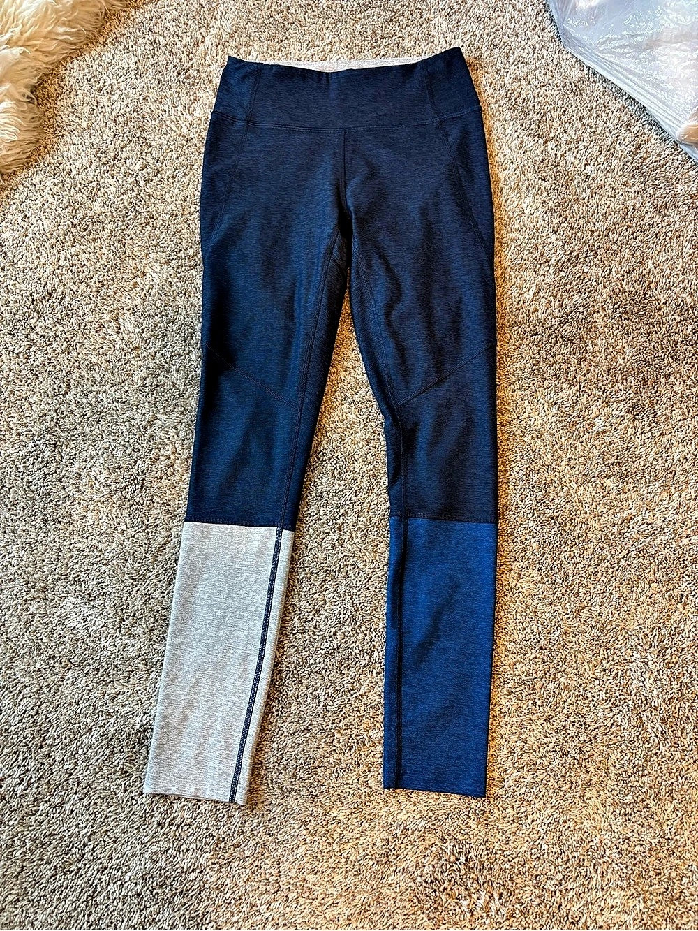 Outdoor Voices Two Tone Legging Blue & Gray Size XS